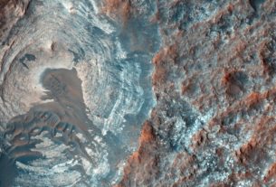 Vue satellitaire du sous-sol de Mars
