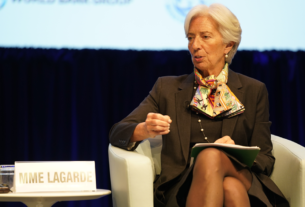 Christine Lagarde lors d'un forum en avril 2019