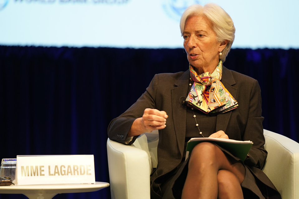 Christine Lagarde lors d'un forum en avril 2019